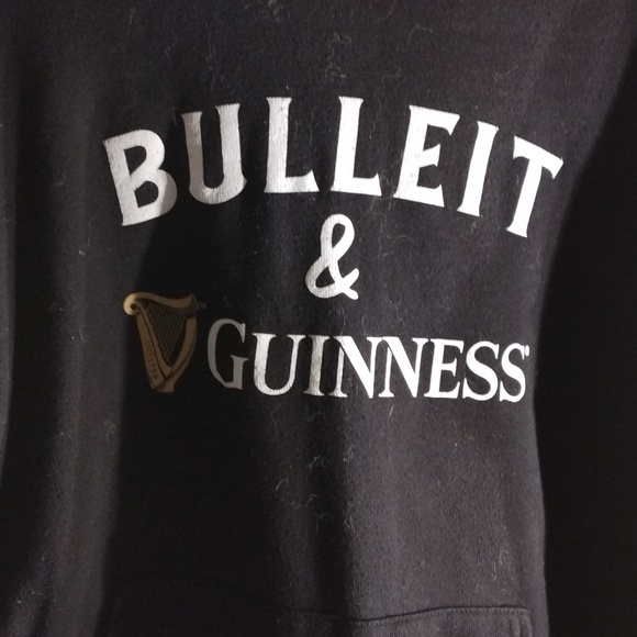 Bulleit Guinness black pull string hoodie - Picture 2 of 5